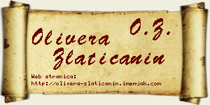 Olivera Zlatičanin vizit kartica